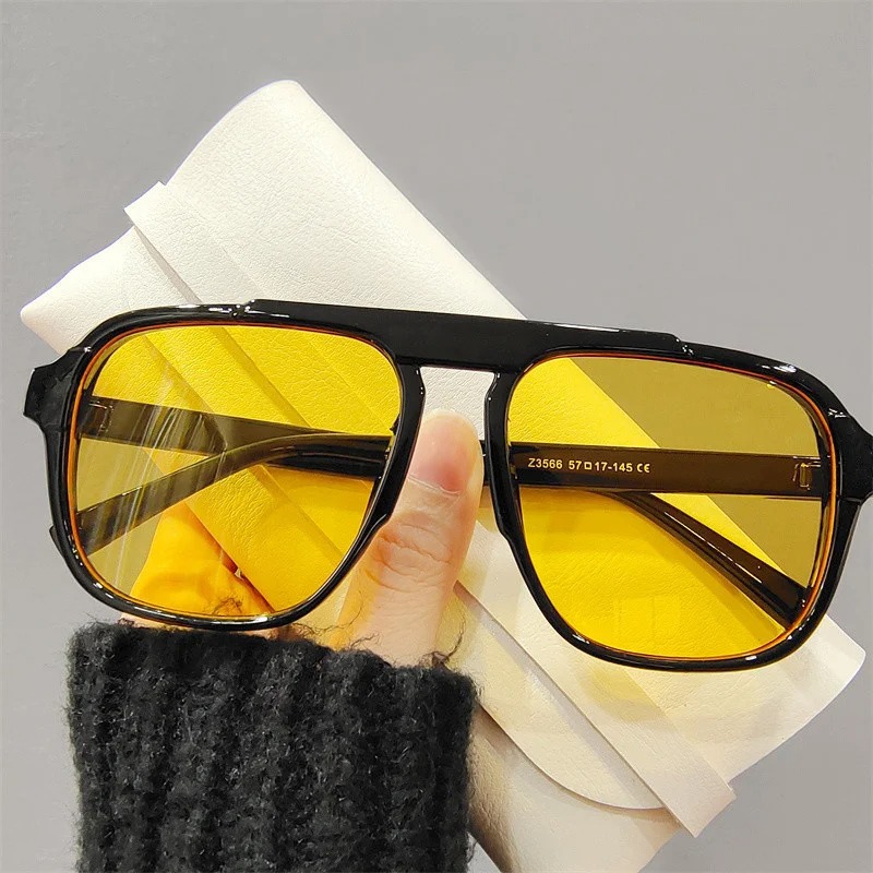 Vintage Fashion Images - Kacamata Hitam Bingkai Besar Baru Kacamata
