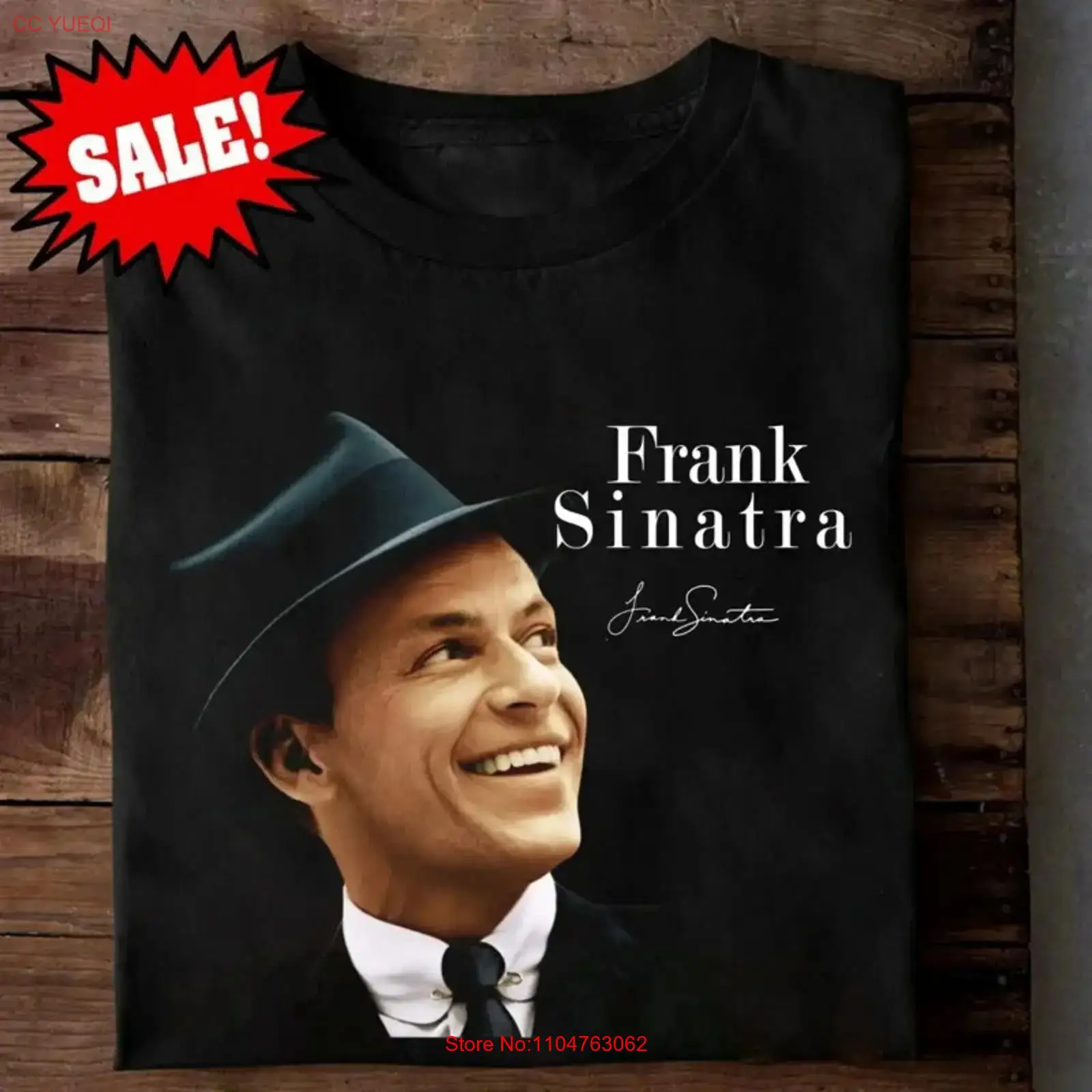 Vintage Fashion News - Kaus Katun Hitam Frank Sinatra Baru