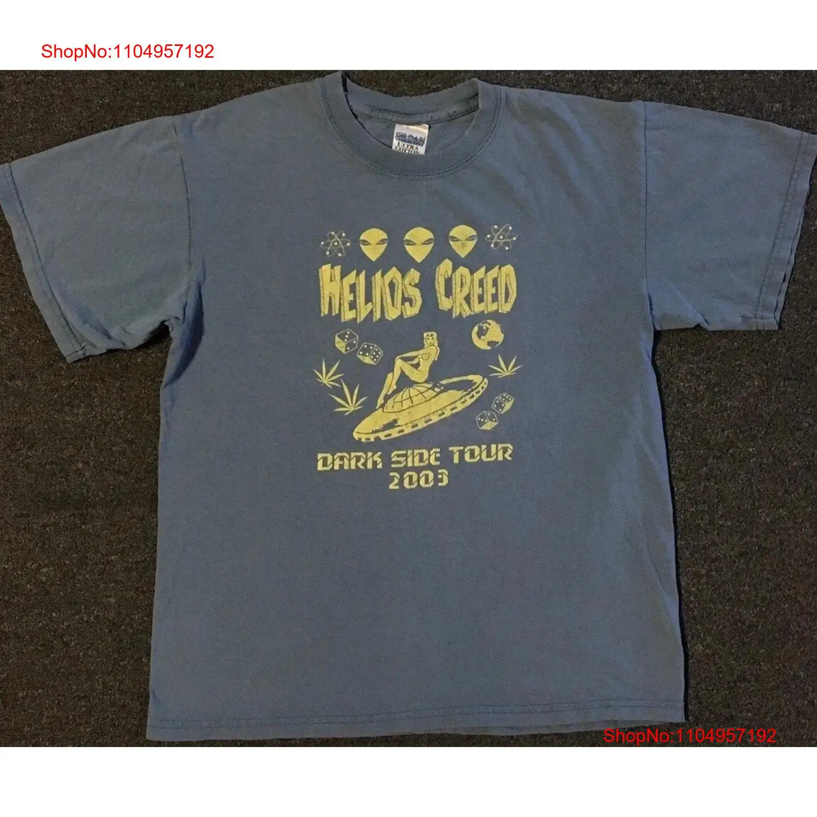 Band Tee Faded 90S - Vtg Helios Creed 2003 Kaus Tur