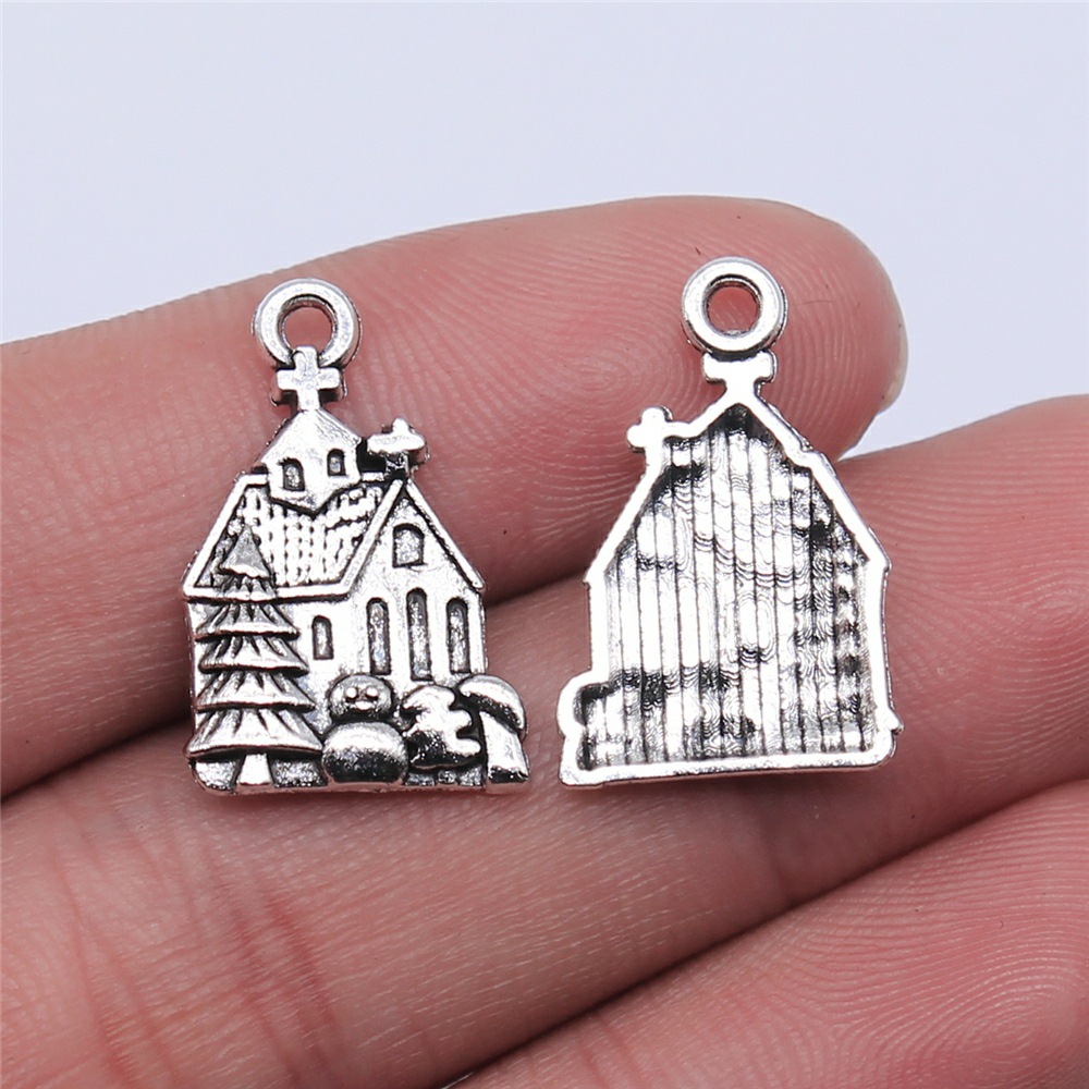 Vintage Fashion Houses - WYSIWYG 10 buah 21x14mm liontin jimat
