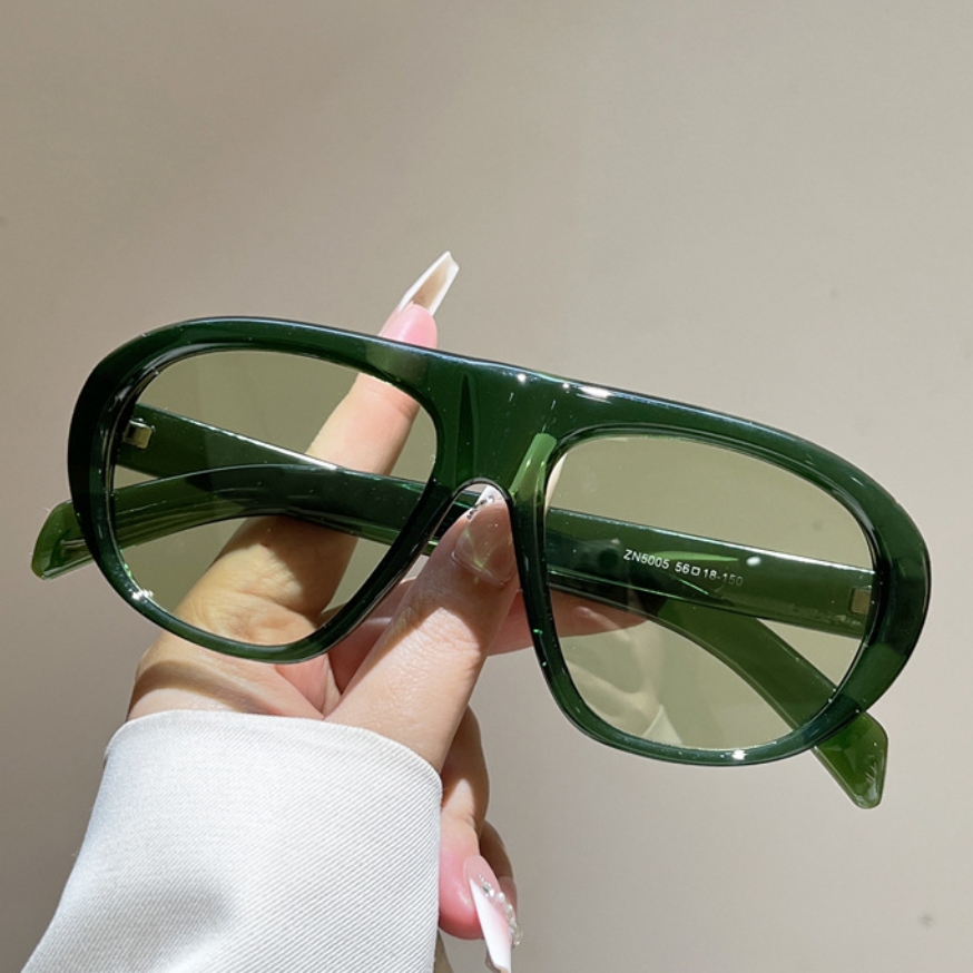 Vintage Fashion Images - Kacamata Pilot Oversize Baru Wanita Pria