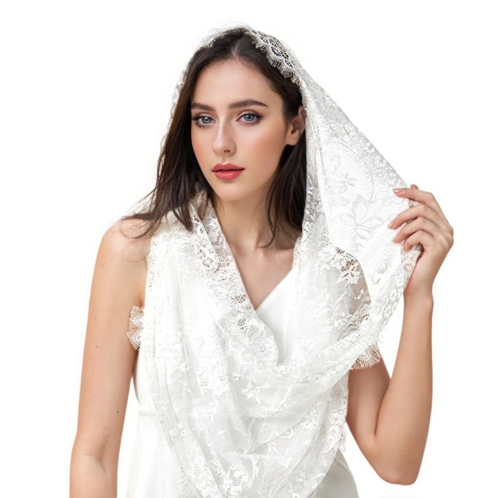 Vintage Fashion Fabrics - Penutup Kepala Wanita dari Kain Renda