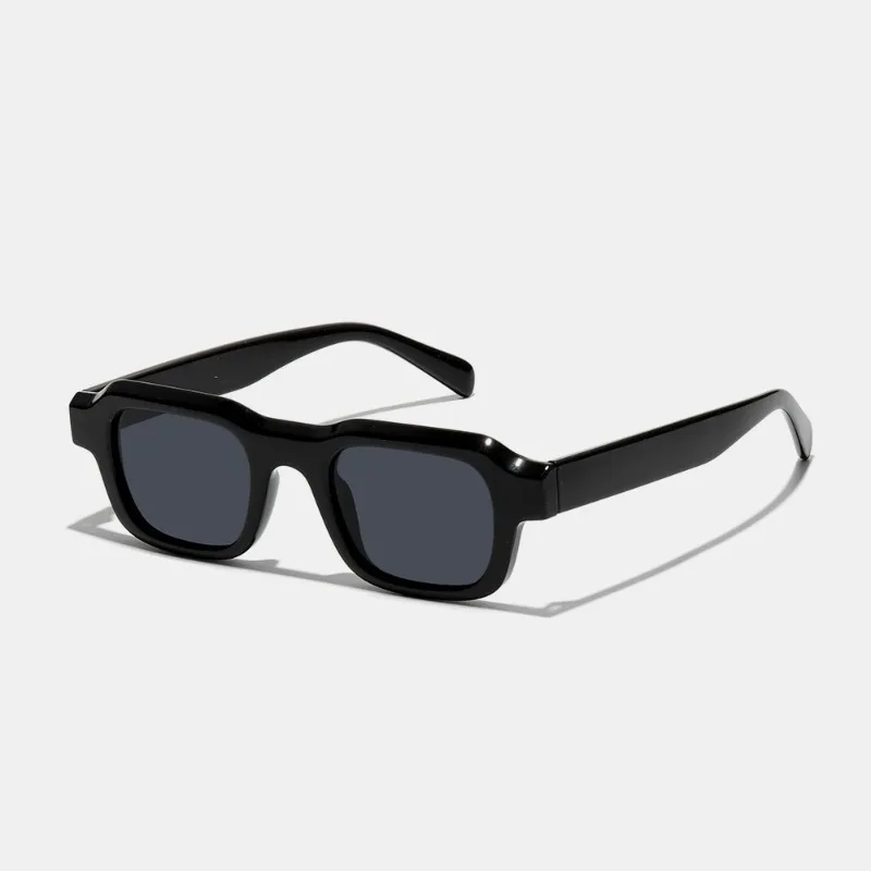 Kacamata Hitam Bingkai Persegi - Vintage Fashion Glasses ulasan dan harga