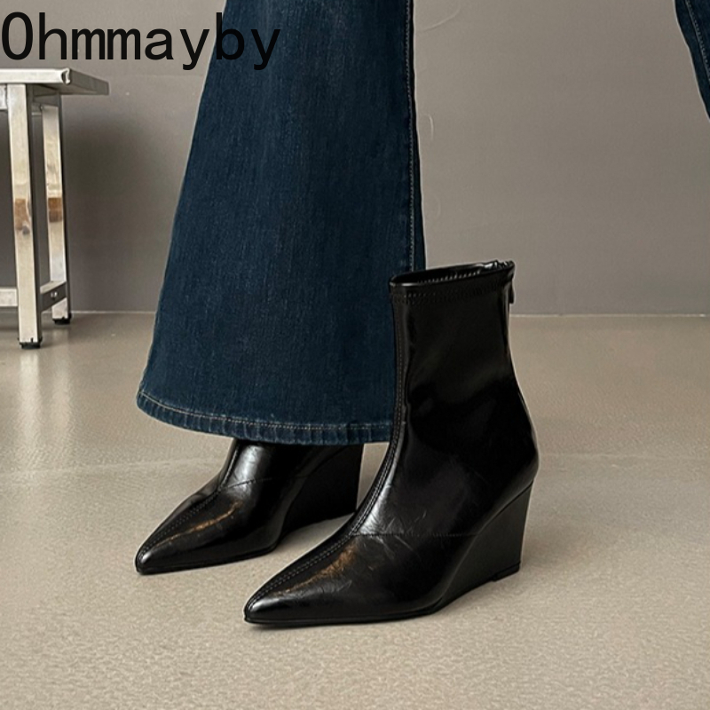 Sepatu Bot Wanita Musim Gugur  - Vintage Fashion Fabrics ulasan dan harga