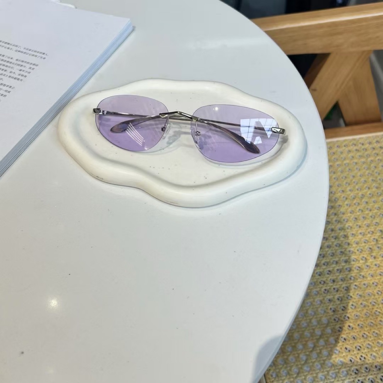 UV400 Rimless Shades, Kacamata - Vintage Fashion Glasses ulasan dan harga