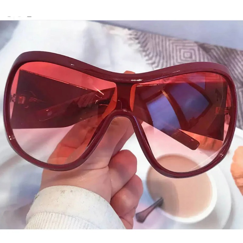 Kacamata Hitam Oversized Y2K O - Vintage Fashion Images ulasan dan harga