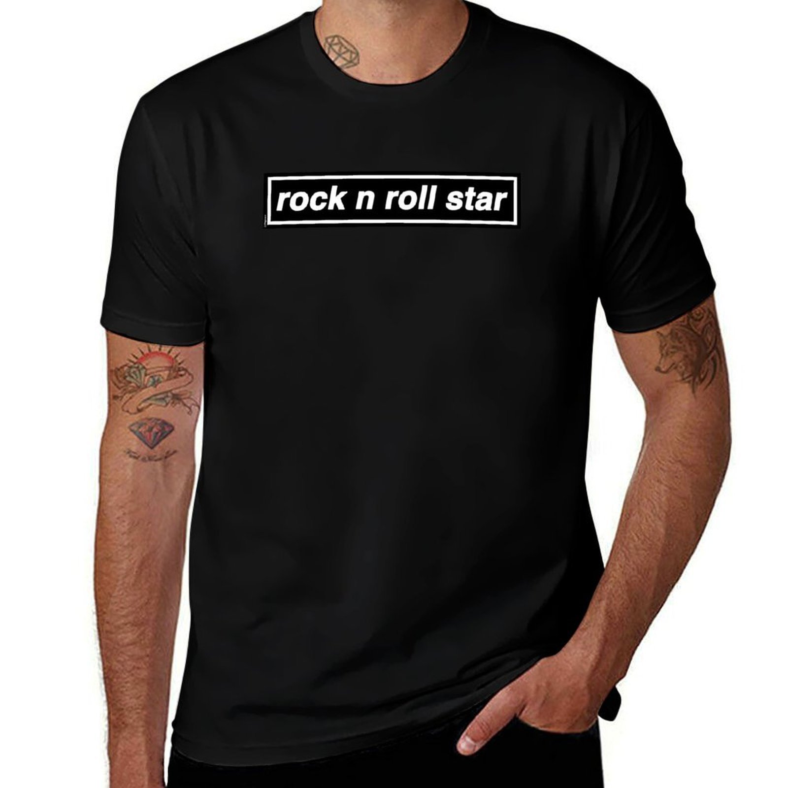 Rock n Roll Star - OASIS Band  - Band Tee Faded 90S ulasan dan harga