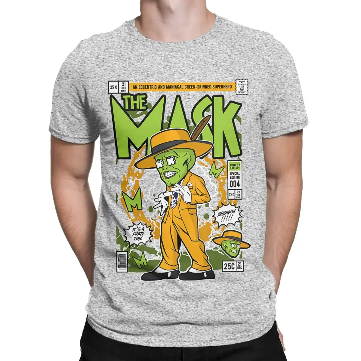 Kaus lengan pendek Jim Carrey  - Vintage Fashion Fabrics ulasan dan harga