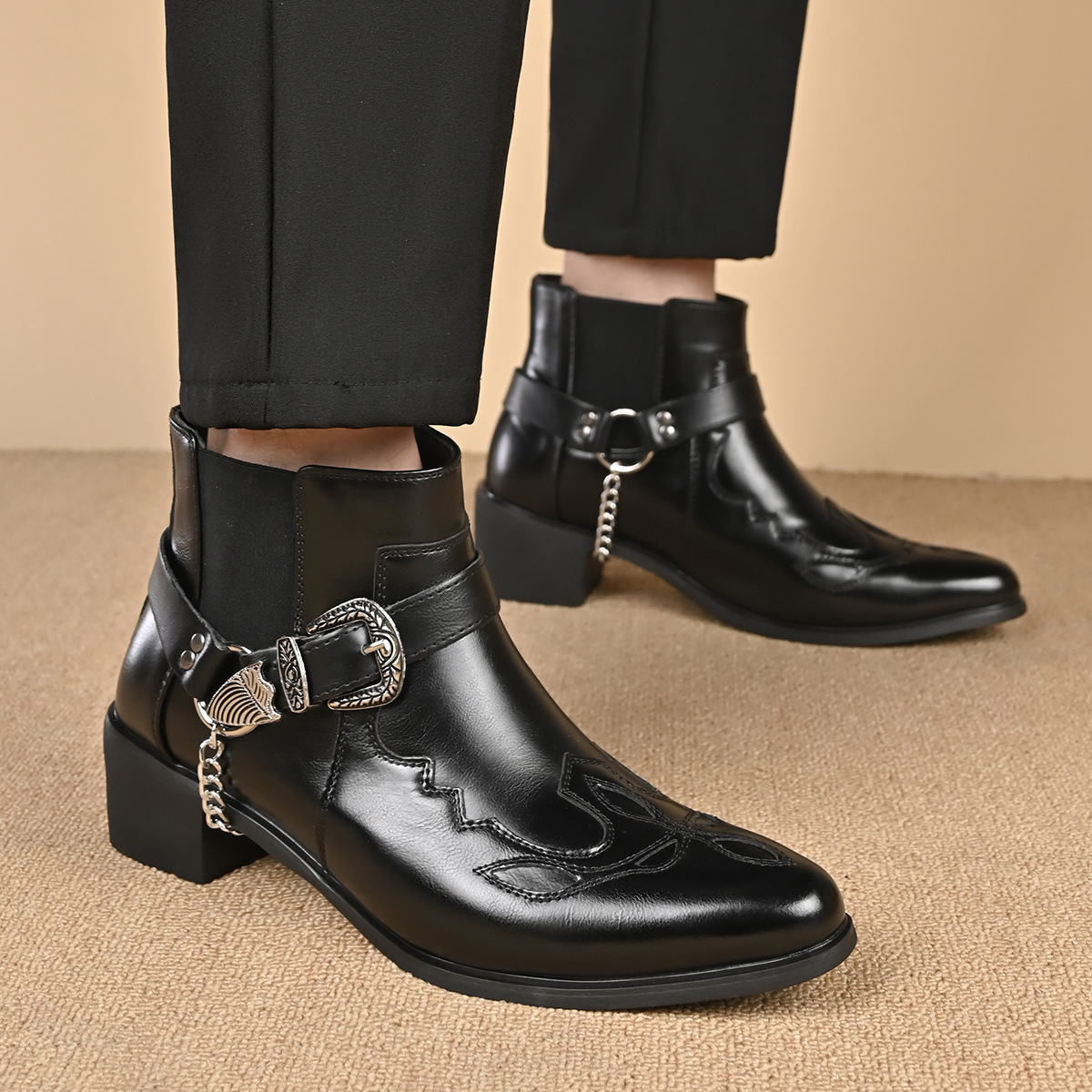 Sepatu Boots Kulit Vintage Pri - Vintage Fashion Fabrics ulasan dan harga