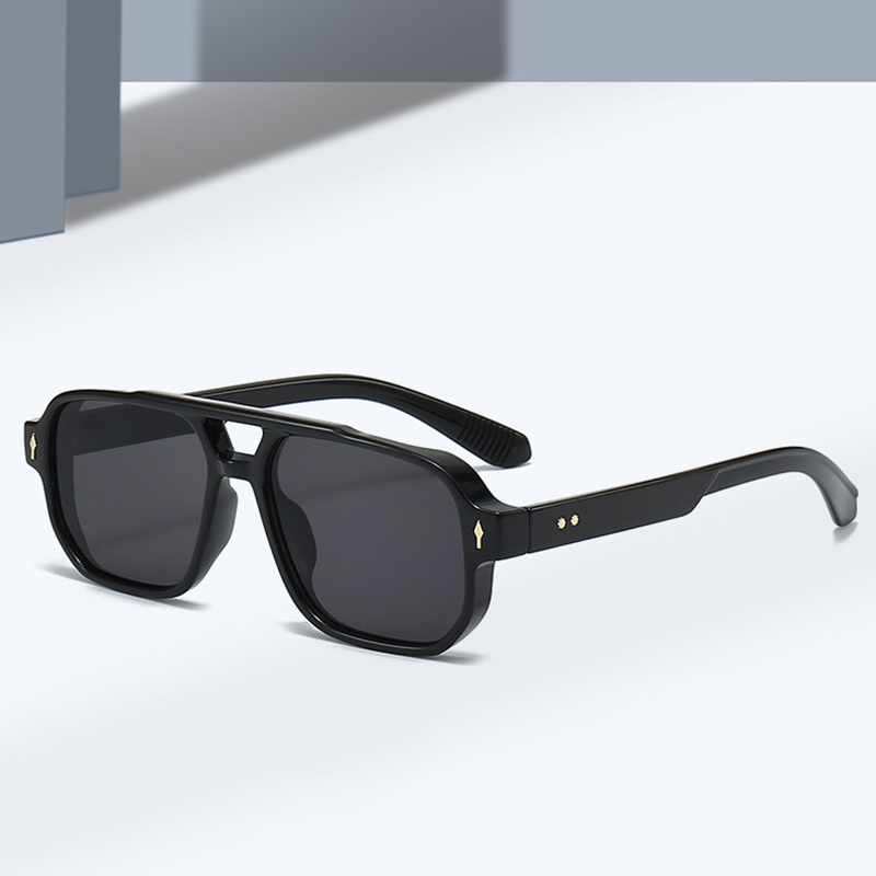 Kacamata Hitam Vintage Double  - Vintage Fashion Glasses ulasan dan harga