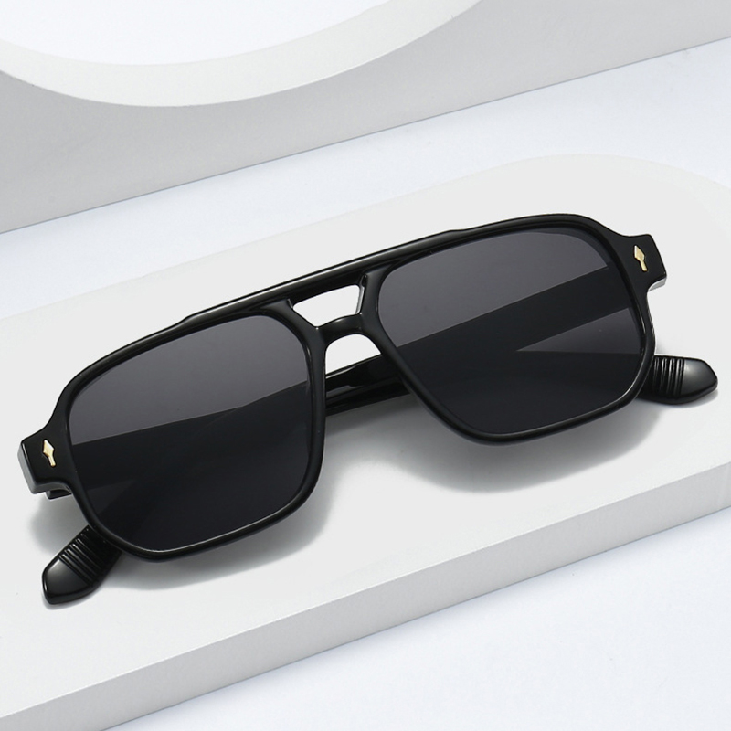 Kacamata Hitam Vintage Double  - Vintage Fashion Glasses ulasan dan harga