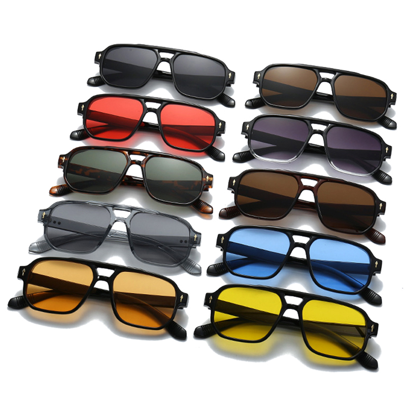 Kacamata Hitam Vintage Double  - Vintage Fashion Glasses ulasan dan harga