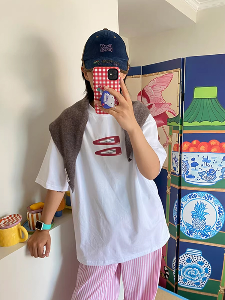 Kaos Wanita Katun Grafis Lenga - Vintage Fashion Pinterest ulasan dan harga